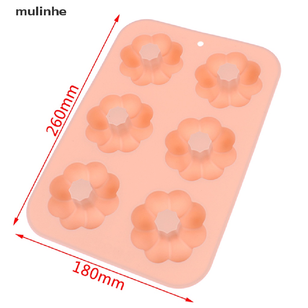 Khuôn Silicon Làm Bánh Donut Tráng Miệng 6 Ngăn DIY vn