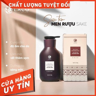 Sữa tắm men rượu sake laco - làm sạch da, dưỡng ẩm, mềm mịn, dưỡng trắng da - hàng chính hãng