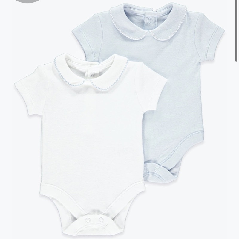 Sét 2 áo body cổ sen matalan 3-6 tháng sale