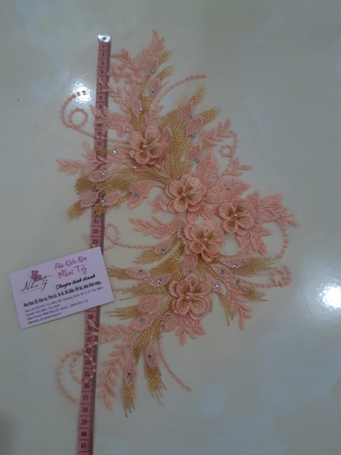 Tấm ren đắp áo 9 màu xinh yêu