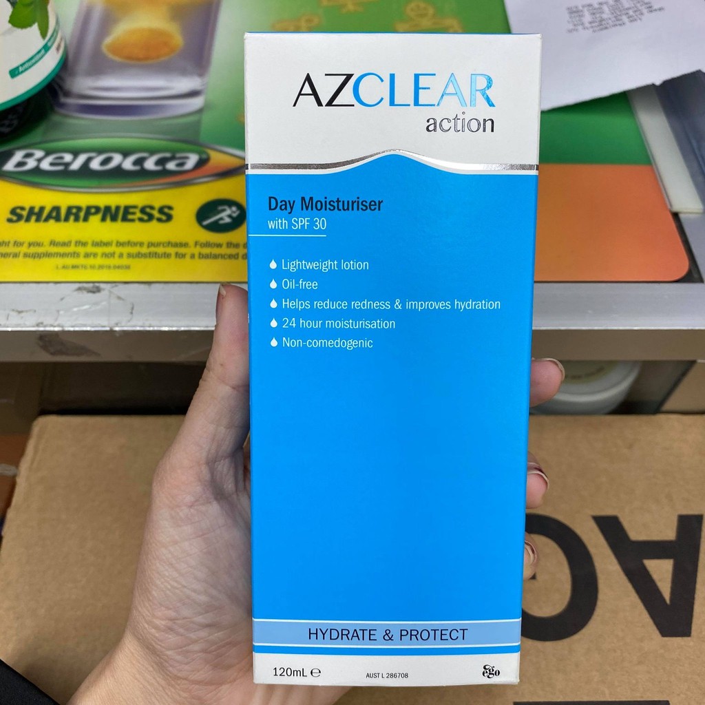 KEM DƯỠNG ẨM VÀ CHỐNG NẮNG SPF30+ AZCLEAR ACTION MOISTURIZER 120ML