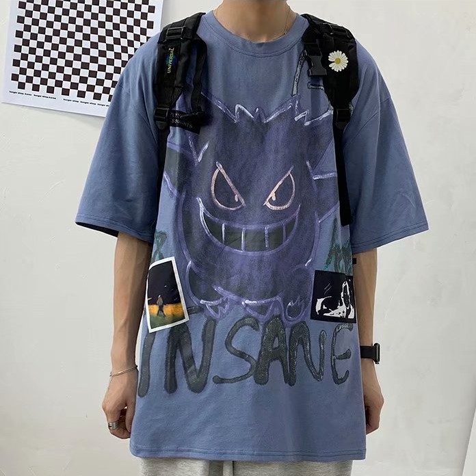 Áo thun tay ngắn in hình hoạt hình thời trang cá tính