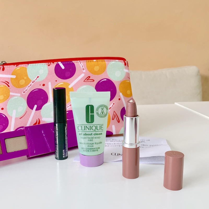 🍃 Set CLINIQUE 7 món dưỡng da + trang điểm đủ bill US