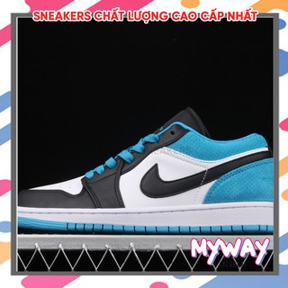 [SIÊU ĐẸP] Giày thể thao AIR JORDAN 1 LOW "LASER BLUE" màu xanh đen