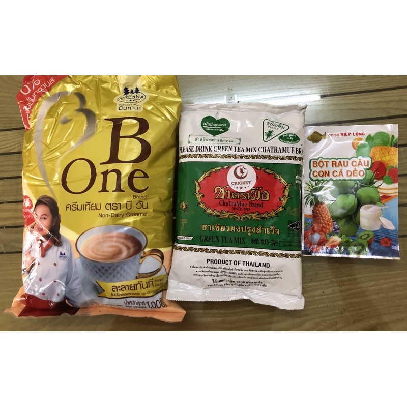 Set nguyên liệu tự pha 4 chai trà sữa thái xanh 330ml | BigBuy360 - bigbuy360.vn