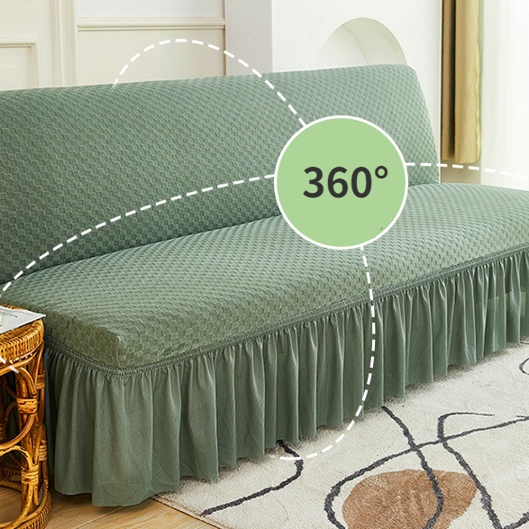 Vỏ Bọc Ghế Sofa Không Tay Vịn Co Giãn Có Thể Gập Lại Tiện Dụng