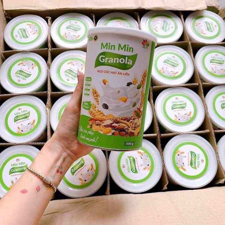 Granola Min Min - Ngũ cốc nguyên hạt ăn liền giảm cân Eat Clean