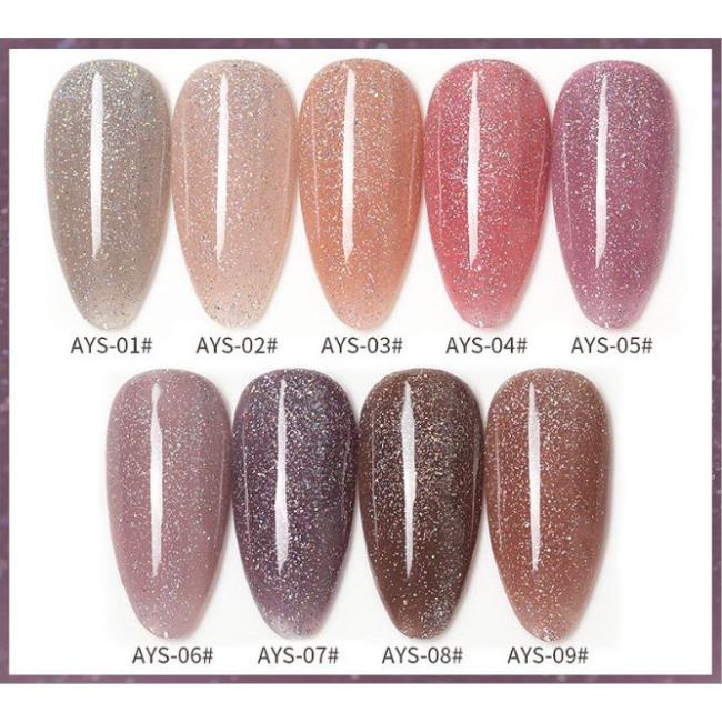 Sơn Gel AS vỏ đỏ  Mã AYS ( Cam Kết Chính Hãng - làm khô sơn gel bằng máy hơ uvled )