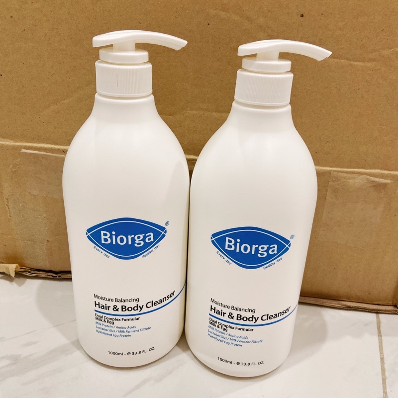 Sữa tắm gội Hàn Quốc Biorga 2in1. Sữa tắm kết hợp gội an toàn cho cả phụ nữ mang bầu và em bé.