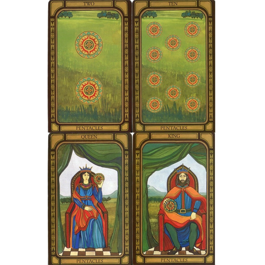 Bộ Bài Golden Tarot (Liz Dean - CICO Books) (Mystic House Tarot Shop) - Bài Gốc Authentic Chính Hãng 100%