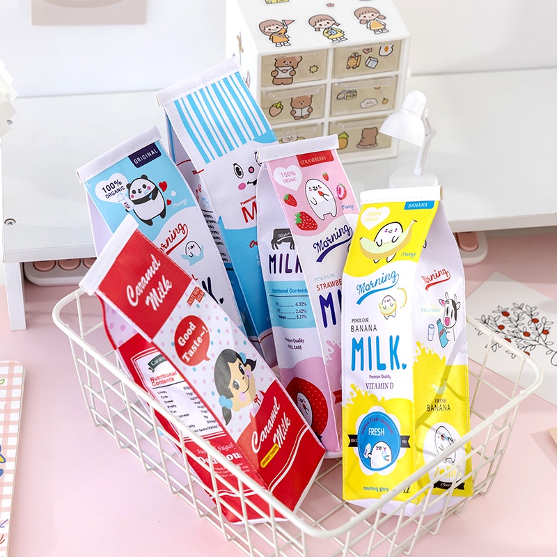 🍉Hộp bút hình hộp sữa phong cách Nhật Bản - Hộp Đựng Bút Milky Đáng yêu DUASHOP
