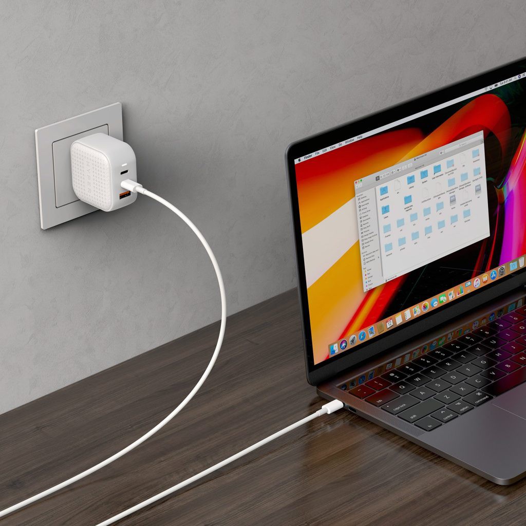 [Mã ELMS05 giảm 5% đơn 300k]Sạc đa cổng HyperJuice 66W Gan Charger (2C1A) nhỏ nhất thế giới