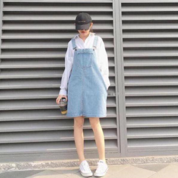 Cato123 A1 Yếm Váy Jean Rộng 2 Dây Cao Cấp 3 Màu Cá tính 3 size Ms: 093 | BigBuy360 - bigbuy360.vn