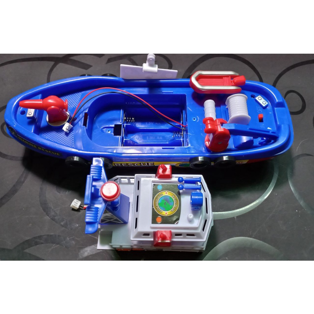 Đồ Chơi Tàu Thủy Cứu Nạn Phun Nước, Có Đèn Và Nhạc Siêu Ngầu Cho Bé, 02090