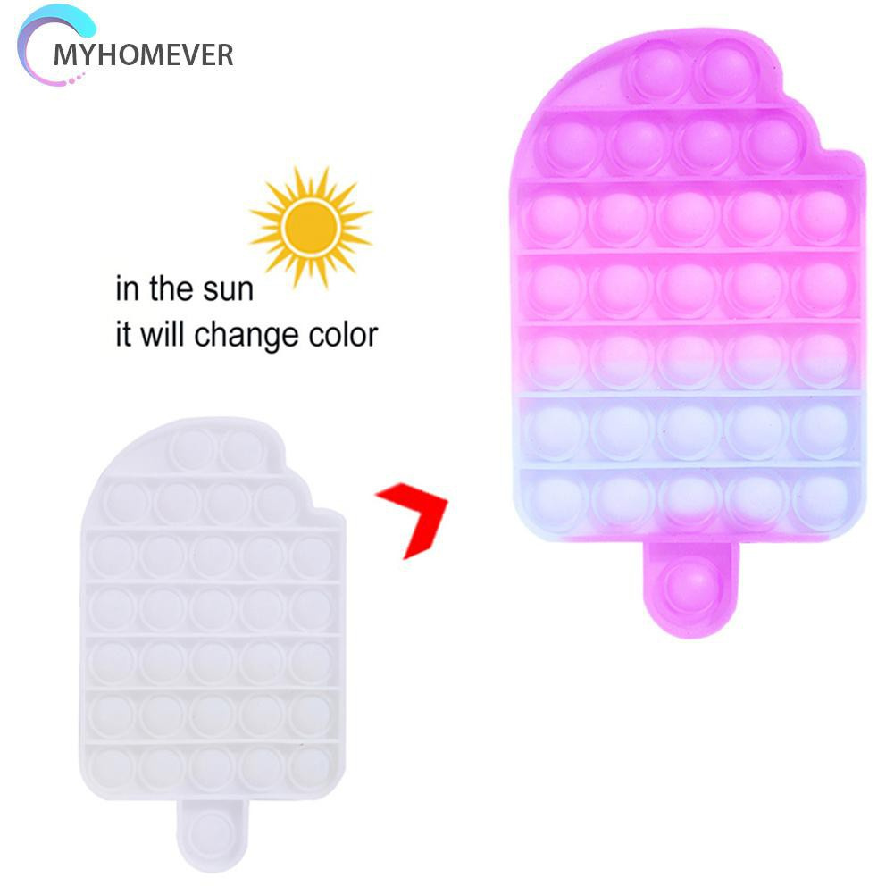 Pop It Fidget Đồ chơi Color Changing Popsicle Push Bubble Sensory Đồ chơi Fidget Stress Relieve Đồ chơis