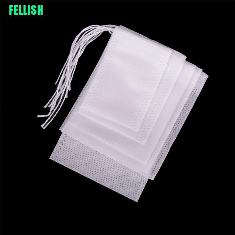 Set 100 túi lọc trà rỗng bằng vải không dệt