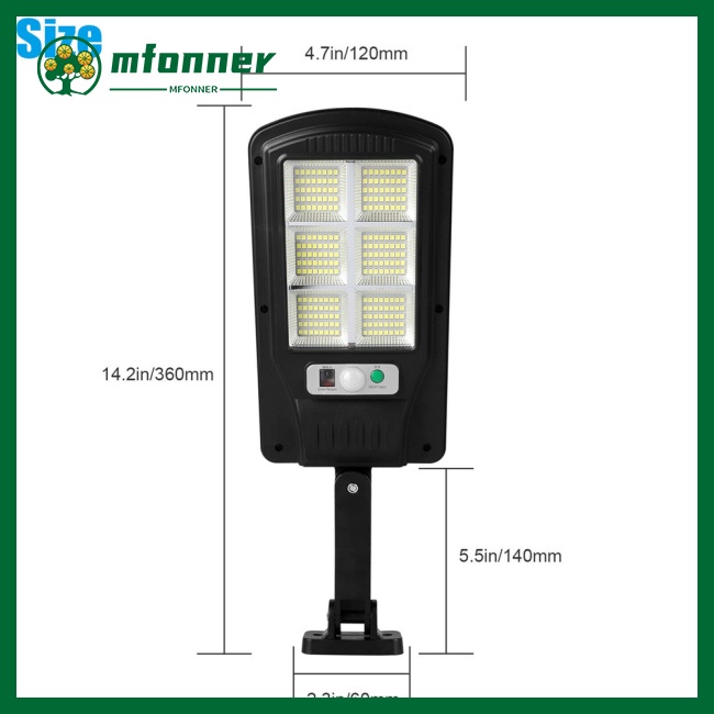 Đèn Led 240 SMD Gắn Tường Cảm Biến Chuyển Động Sử Dụng Năng Lượng Mặt Trời Chống Nước Ip67 Kèm Điều Khiển Từ Xa