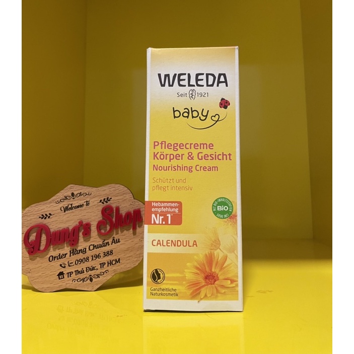 Kem dưỡng ẩm chăm sóc da mặt & cơ thể Calendula cho bé 75ml