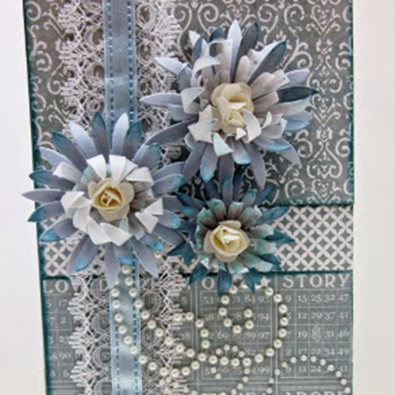 Aoto Khuôn Cắt Giấy Kim Loại Hình Hoa Cúc Nhiều Kiểu Dáng Xinh Xắn