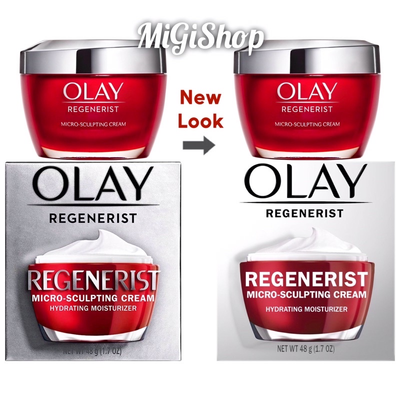 Kem Dưỡng Da Chống Lão Hoá Olay Regenerist Micro Sculpting Cream Hydrating Moisturizer 48g