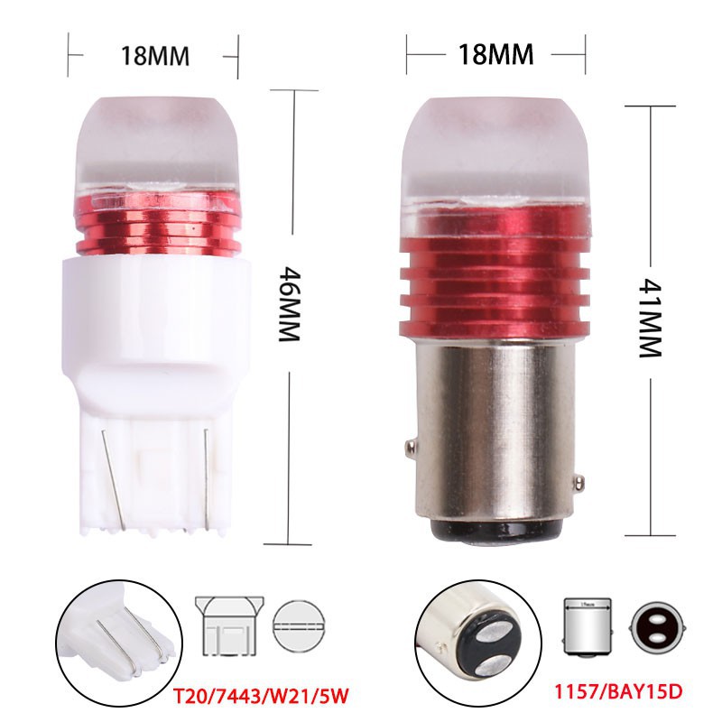 Đèn Led Kevanly báo tín hiệu rẽ 1157 T20 7443 W21 dành cho xe hơi