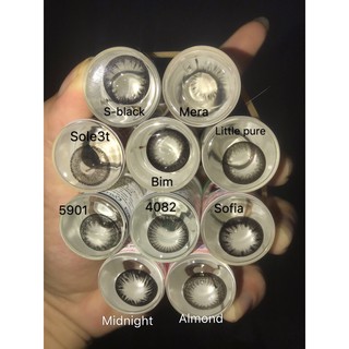 Lens Kính áp tròng Black, Choco loại 0 độ