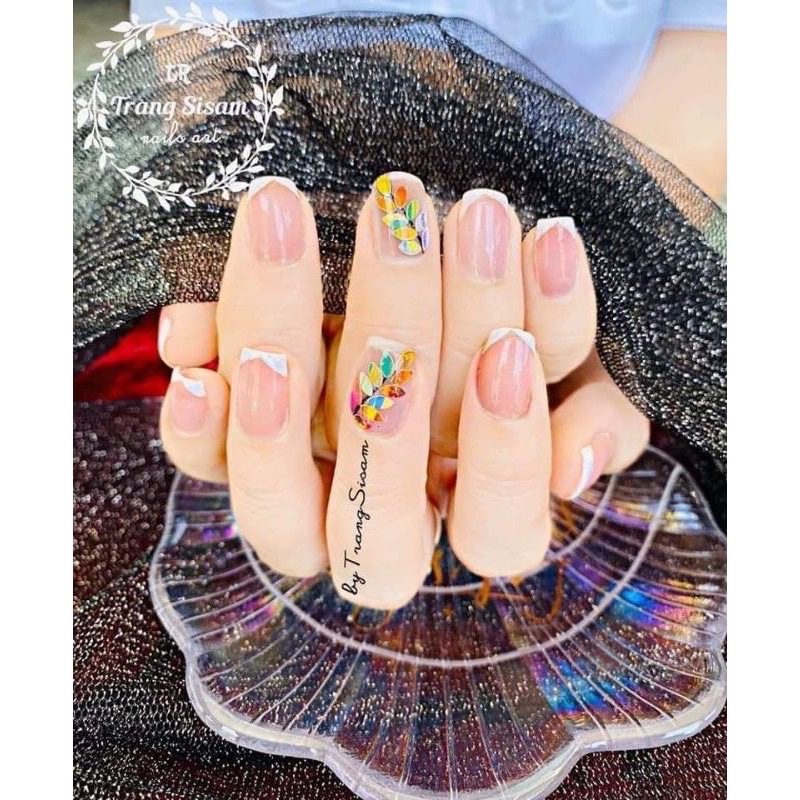 Set 12 màu nhũ hạt gạo trang trí móng, set hạt gạo nail