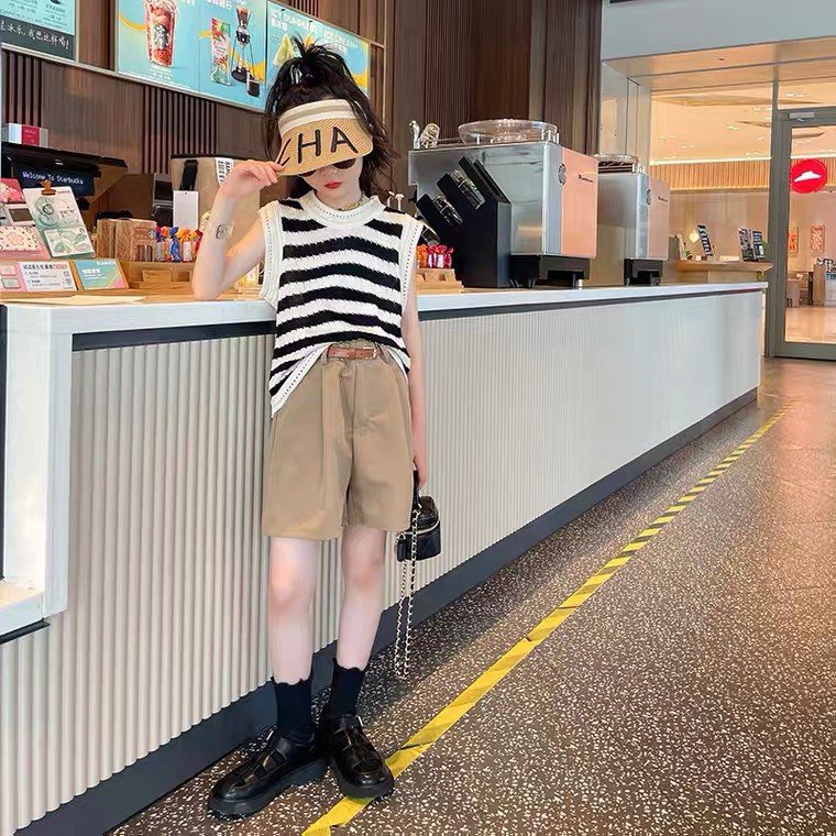 (10-30kg) Đồ bộ quần áo bé gái TẶNG KÈM thắt lưng TTR111 TTN112