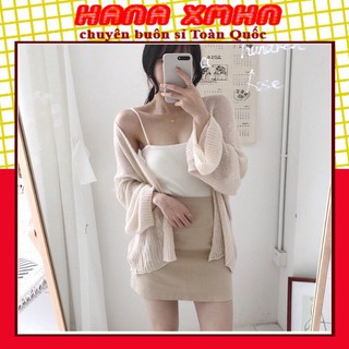 [CADIGAN DỆT KIM] Áo Cardigan Len Mỏng, Áo Choàng Nữ Phong Cách Hàn Quốc (kèm ảnh thật và video)