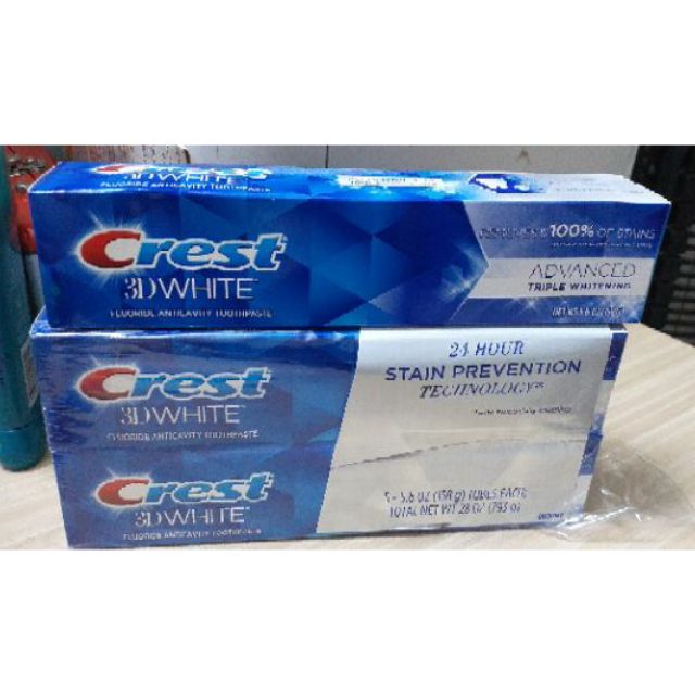 Kem Đánh Răng Crest 3D White Advanced Whitening 158g