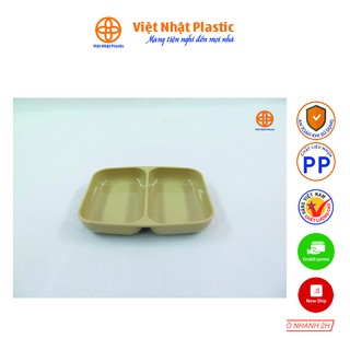 Đĩa Chấm 2 Ngăn Việt Nhật Plastic 1205