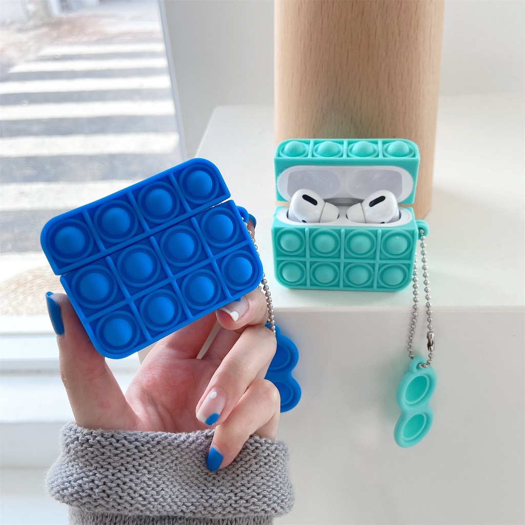 Vỏ Bảo Vệ Hộp Sạc Tai nghe không dây Airpods 1/2/3 pro Bằng Silicon Mềm Thiết Kế Dễ Thương