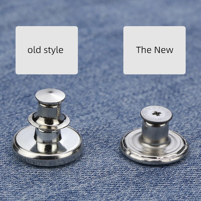 1 Chiếc Nút Quần Jean 6-26MM Phong Cách Retro