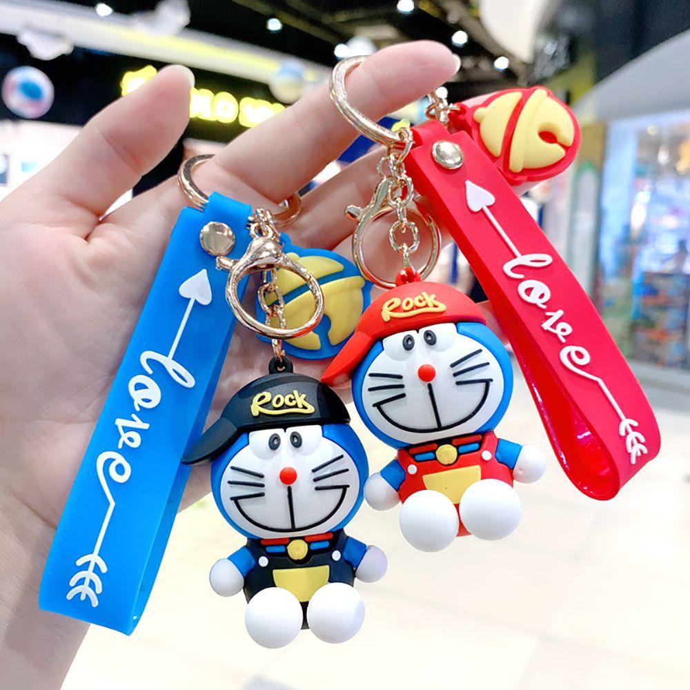 Móc Chìa Khóa Silicon Hình Doraemon Dễ Thương