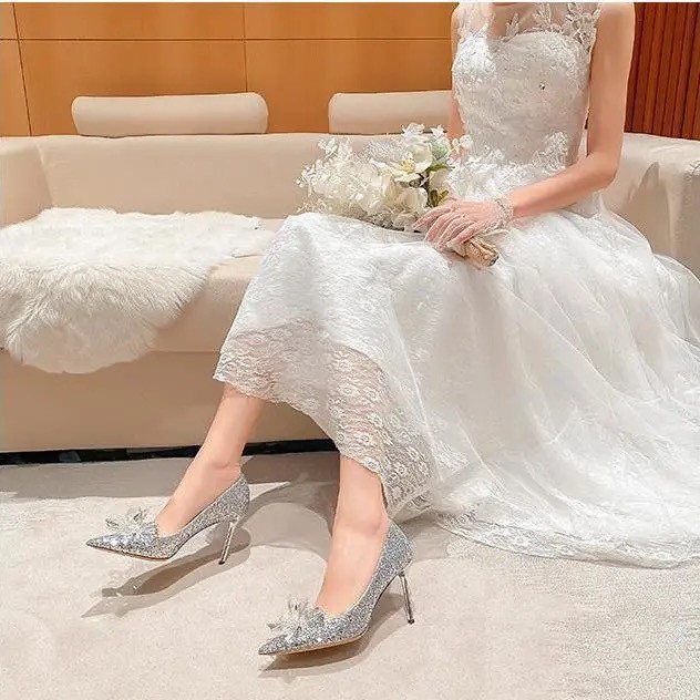 Giày Cao Gót Mũi Nhọn Thời Trang  - FORM CHUẨN kèm clip thật