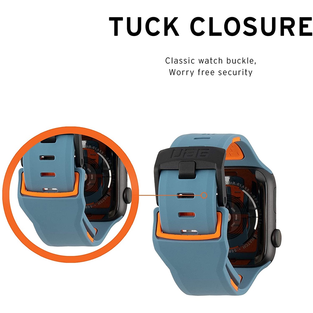 Uag Dây Đeo Thay Thế Chống Thấm Nước Cho Đồng Hồ Thể Thao iwatch 7 45mm 41mm 6 se 5 4 3 2 1