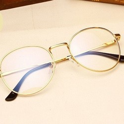 Mắt kính ngố tròn kiểu hàn quốc dành cho nam và nữ