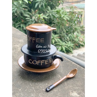 Combo bộ phin pha cafe kèm muỗng sứ