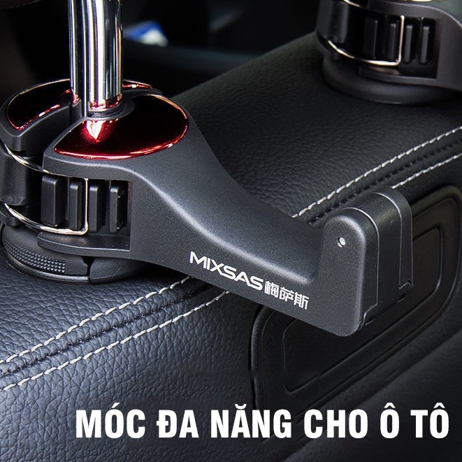 Móc treo đồ tiện lợi đa năng sau lưng ghế xe ô tô tích hợp giá đỡ điện thoại giá rẻ siêu xịn