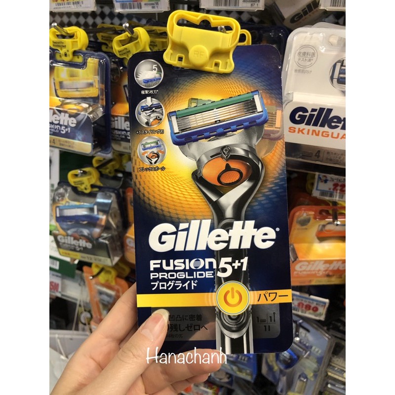 ( auth) dao cạo râu massage 5 lưỡi Gillette 5+1 Fusion