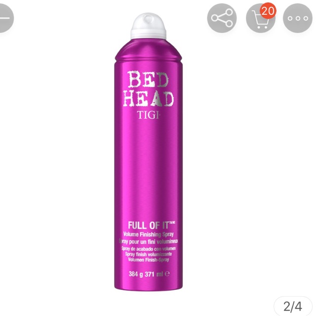 Gôm giữ nếp tạo phồng Tigi Bed Head Full Of It - Volume Finishing Hairspray 371ml
