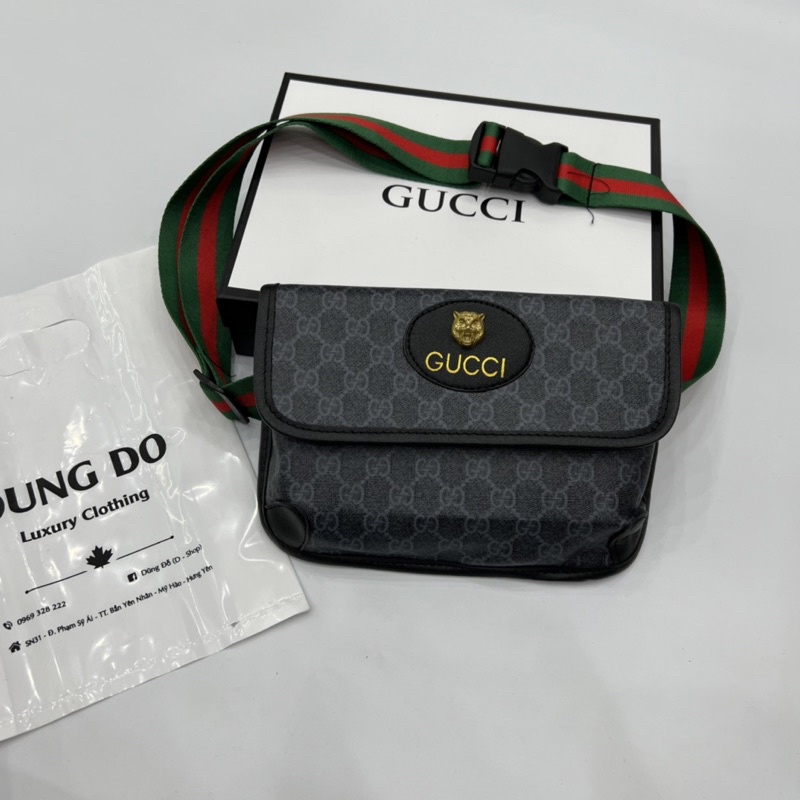 Túi đeo chéo Da hàng việt nam giá siêu tốt - Túi chéo nam da in hoa ô cực chất