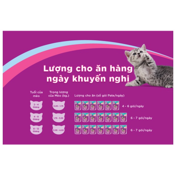 THức ăn cho mèo con pate whiskas 80g