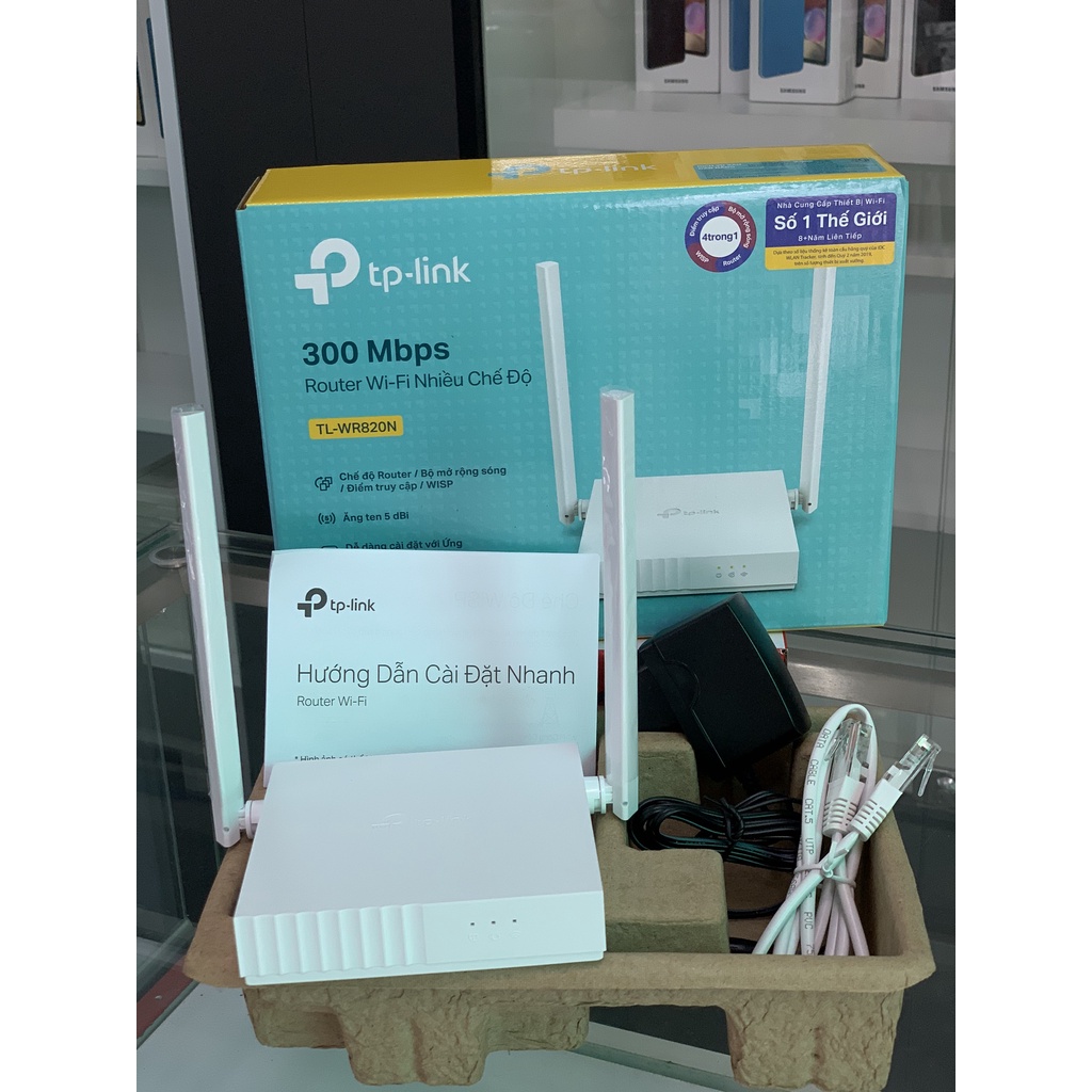 Thiết bị phát wifi tplink wr820n chuẩn tốc độ 300Mbps, bảo hành chuẩn hãng phukienhuonganh