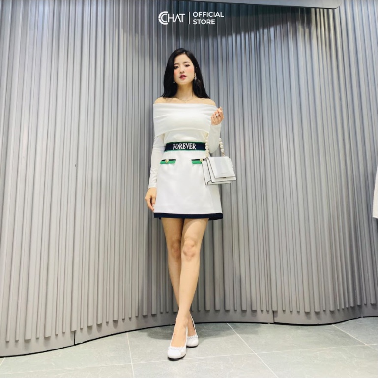 Áo len trễ vai kiểu Cchat Clothes