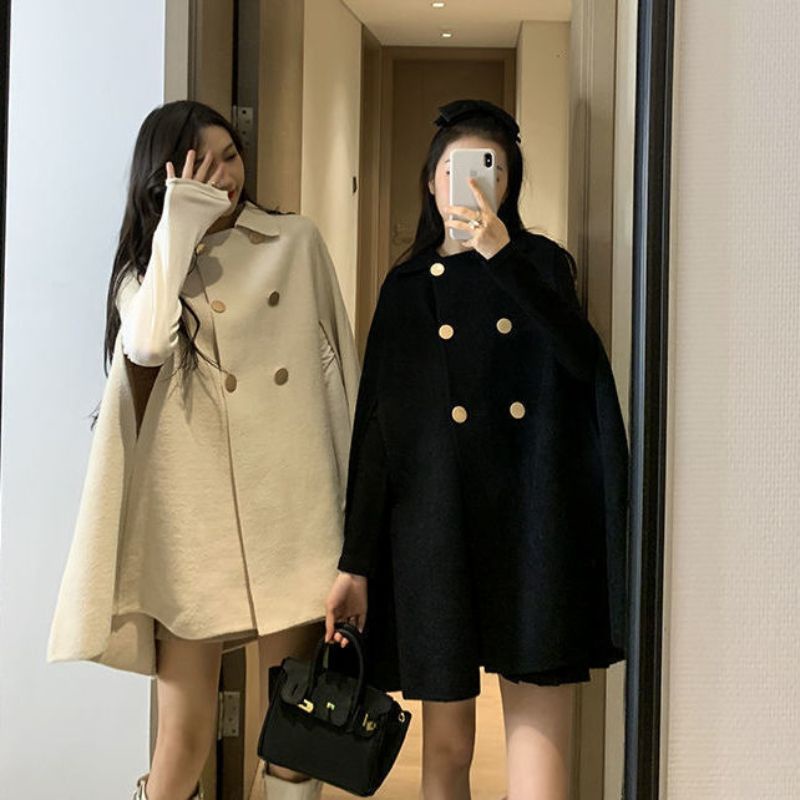 Áo Choàng Phong Cách Cổ Điển Anh Siêu Sang Trọng, Áo Khoác Dạ Ép Có Cổ ❤