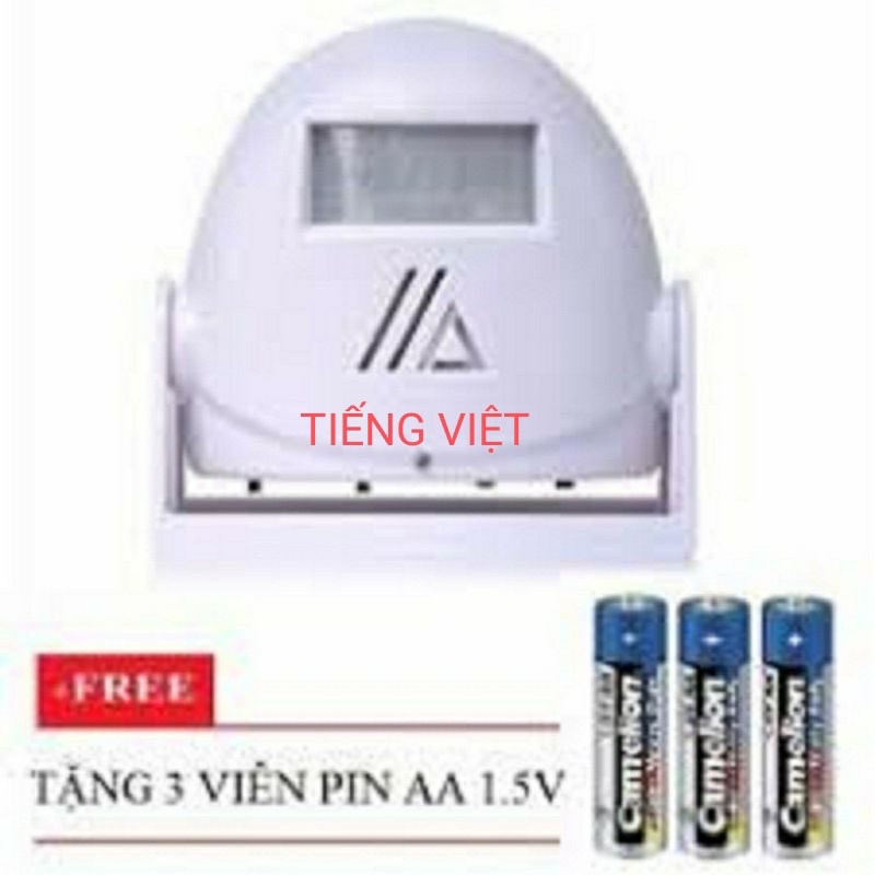 chuông báo khách nhắc nhở rửa tay và đeo khẩu trang(tiếng việt và tiếng anh)