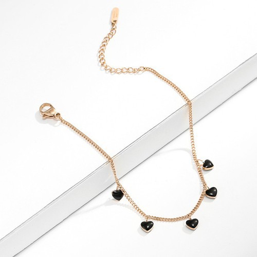 Lắc Tay Tim Đen Titan Ko Đen TT 2694