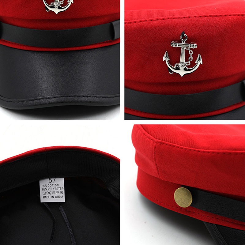 Jjiuad Mũ Beret In Logo Mỏ Neo Thời Trang Dành Cho Nữ