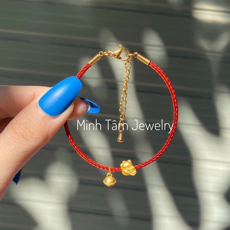 Charm chuông 24k,Chuông doremon 24k mini-Minh Tâm Jewelry